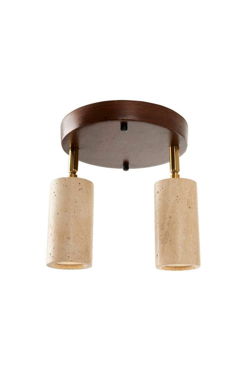 Nurtane Taklampa, Beige Och Valnöt