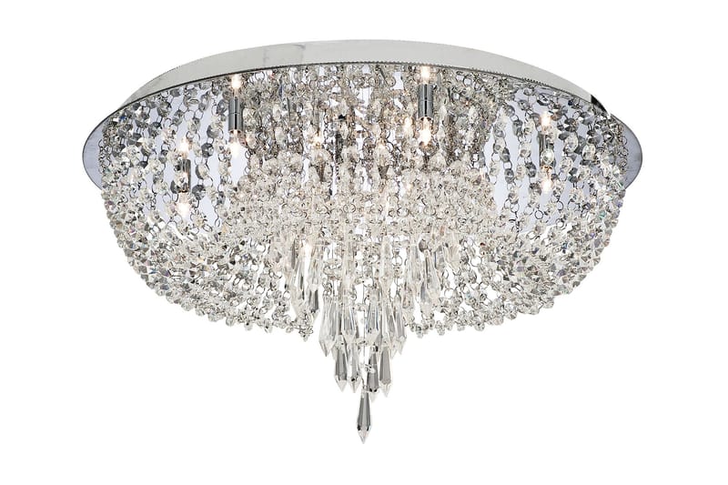 ORION Crystal Flush 10L Krom - Kristallkrona & takkrona - Sovrumslampa