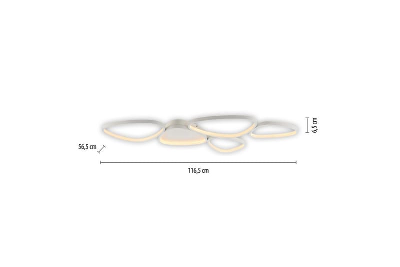 Pebbles Just Light Taklampa - White - Belysning - Inomhusbelysning & lampor - Taklampor & takbelysning - Plafond