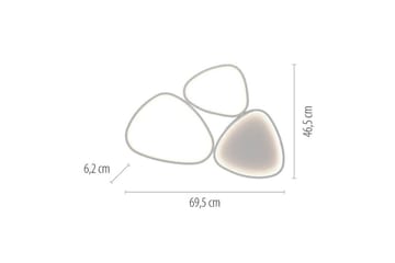 Pebbles Just Light Taklampa - White - Belysning - Inomhusbelysning & lampor - Taklampor & takbelysning - Plafond