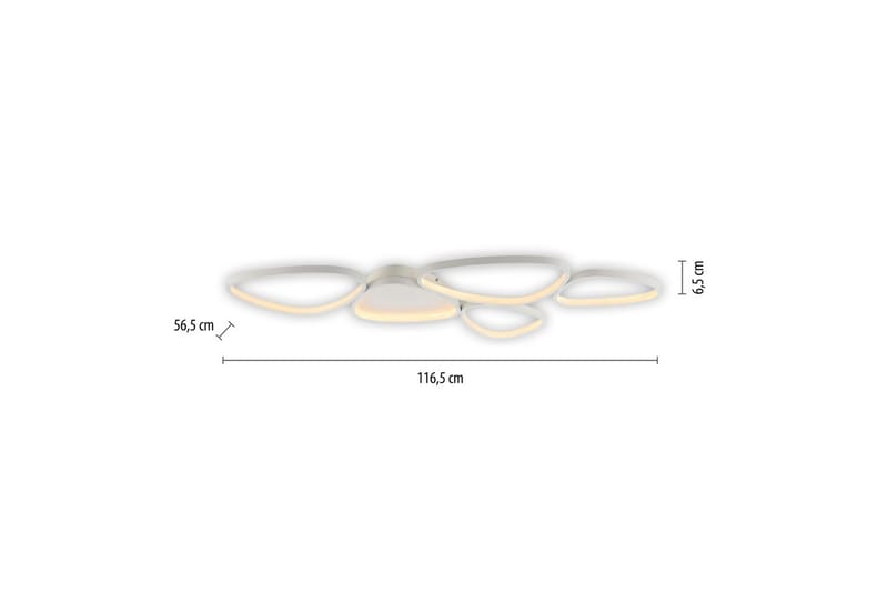 Pebbles Just Light Taklampa - White - Belysning - Inomhusbelysning & lampor - Taklampor & takbelysning - Plafond