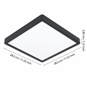 Plafond Argolis 285x285 mm - Svart - Belysning - Inomhusbelysning & lampor - Taklampor & takbelysning - Plafond