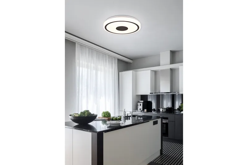 Bunda LED Plafond 34 cm mattsvart - Matt svart - Belysning - Inomhusbelysning & lampor - Taklampor & takbelysning - Plafond