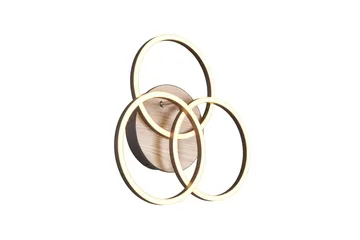 Circle LED Taklampa mattsvart/ trä - Matt svart/Trä - Belysning - Inomhusbelysning & lampor - Taklampor & takbelysning - Plafond