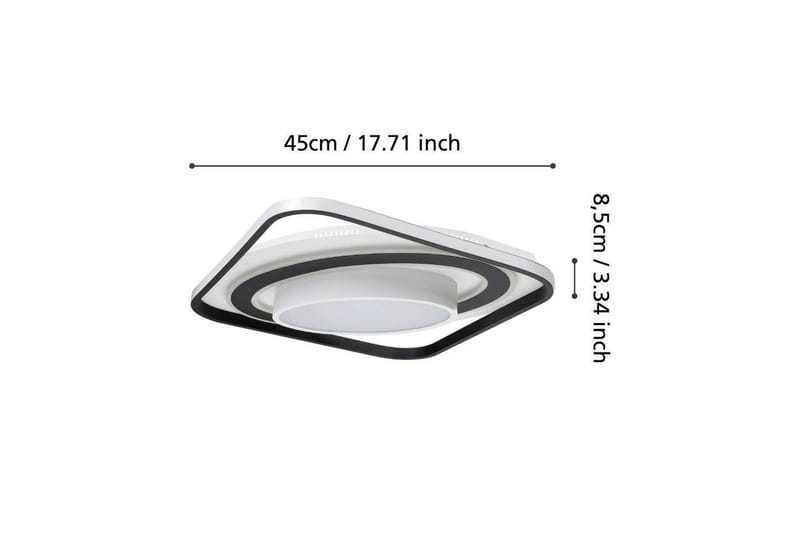 Plafond Eglo Benalauria Svart/Vit - Belysning - Inomhusbelysning & lampor - Taklampor & takbelysning - Plafond