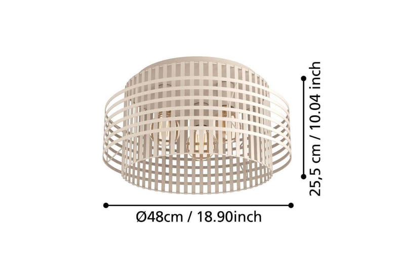 Plafond Eglo Oltamar Sand - Belysning - Inomhusbelysning & lampor - Taklampor & takbelysning - Plafond