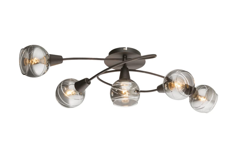 ISLA Plafond 5 Lampor Brun - Globo Lighting - Plafond - Sovrumslampa