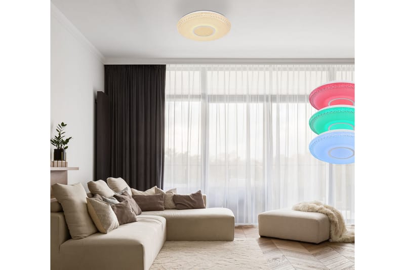 KLEMENS Plafond RGB Vit - Globo Lighting - Sovrumslampa - Plafond