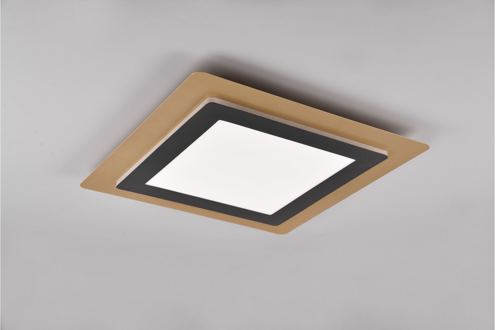 Morgan LED Plafond 45x45 cm mattsvart/ guld - Matt svart/Guld