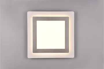 Morgan LED Plafond 45x45 cm vit/ borstad stål - Borstad stål - Belysning - Inomhusbelysning & lampor - Taklampor & takbelysning - Plafond