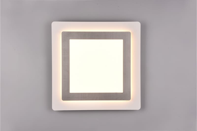 Morgan LED Plafond 45x45 cm vit/ borstad stål - Borstad stål - Belysning - Inomhusbelysning & lampor - Taklampor & takbelysning - Plafond