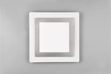 Morgan LED Plafond 45x45 cm vit/ borstad stål - Borstad stål - Belysning - Inomhusbelysning & lampor - Taklampor & takbelysning - Plafond