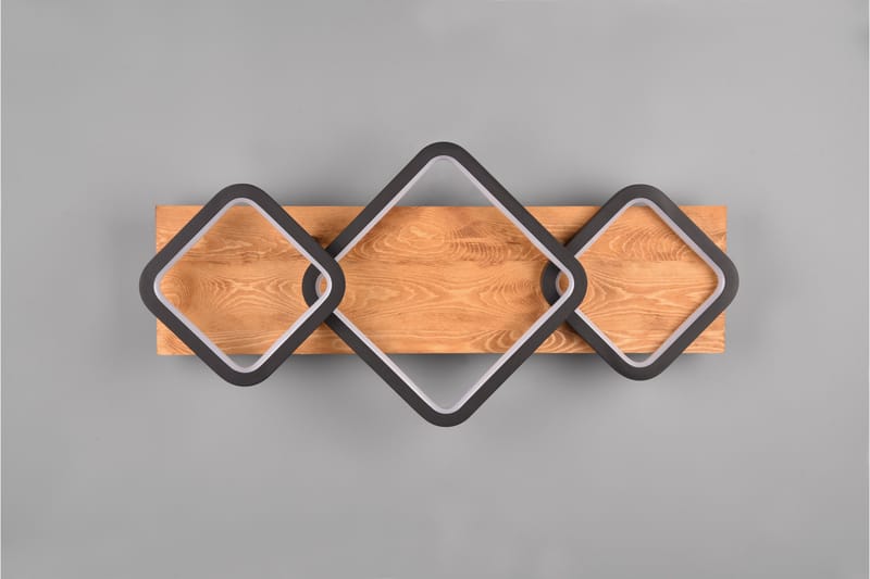 Rama LED Plafond 3L mattsvart/ trä - Matt svart/Trä - Belysning - Inomhusbelysning & lampor - Taklampor & takbelysning - Plafond