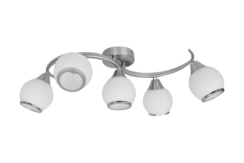 Taklampa med glasskärmar med böjd skena - Vit - Belysning - Inomhusbelysning & lampor - Taklampor & takbelysning - Plafond