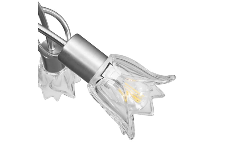 Taklampa med transparenta glasskärmar för 3 E14-lampor tulpa - Transparent - Belysning - Inomhusbelysning & lampor - Taklampor & takbelysning - Plafond