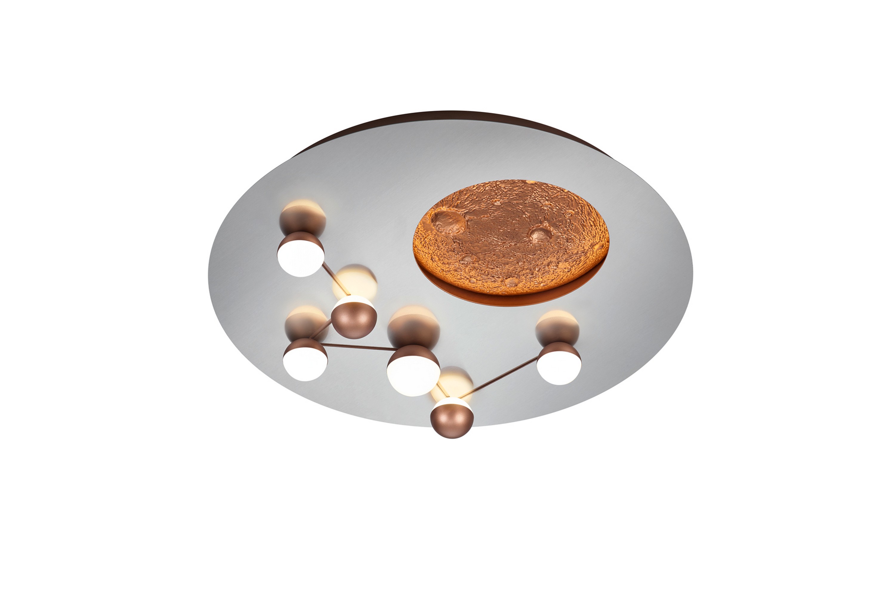 ZODIAC LED-Taklampa Borstad Stål - Borstad stål