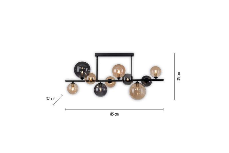 Popsicle Paul Neuhaus Taklampa - Black - Belysning - Inomhusbelysning & lampor - Taklampor & takbelysning - Plafond