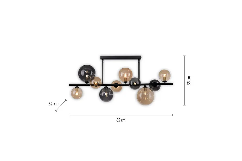 Popsicle Paul Neuhaus Taklampa - Black - Belysning - Inomhusbelysning & lampor - Taklampor & takbelysning - Plafond