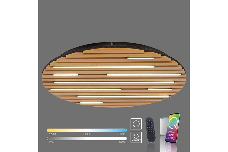 Q-Akustik Paul Neuhaus Vägg/taklampa - Wood - Belysning - Inomhusbelysning & lampor - Taklampor & takbelysning - Plafond