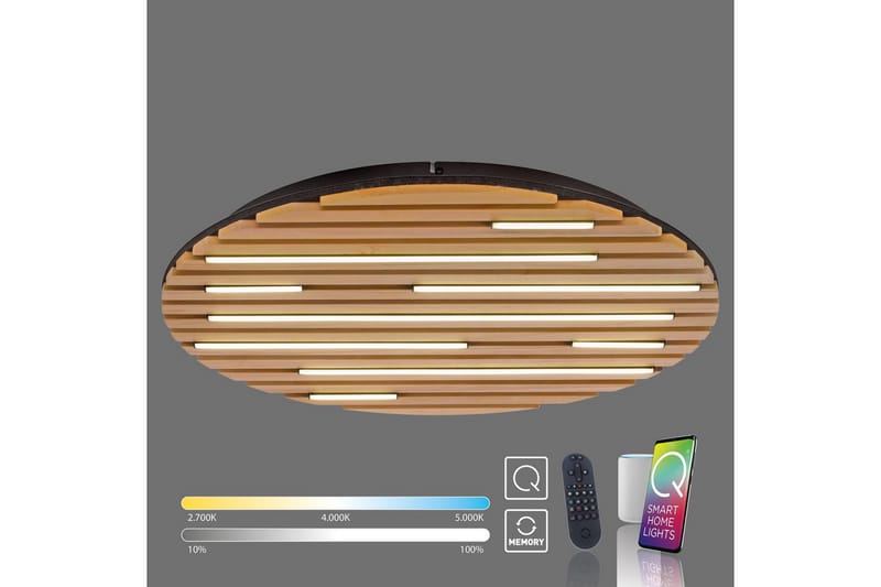 Q-Akustik Paul Neuhaus Vägg/taklampa - Wood - Belysning - Inomhusbelysning & lampor - Taklampor & takbelysning - Plafond