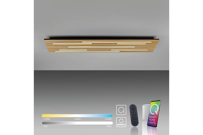 Q-Akustik Paul Neuhaus Vägg/taklampa - Wood - Belysning - Inomhusbelysning & lampor - Taklampor & takbelysning - Plafond