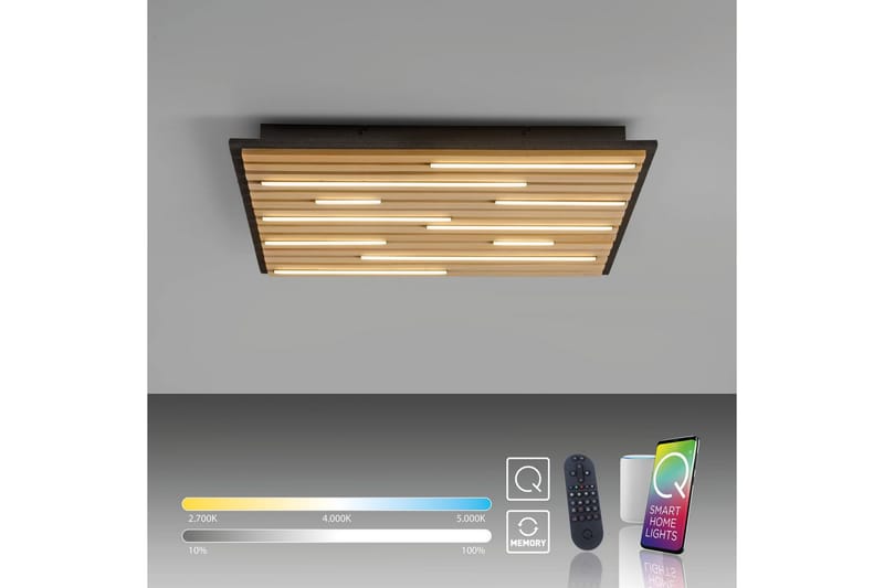 Q-Akustik Paul Neuhaus Vägg/taklampa - Wood - Belysning - Inomhusbelysning & lampor - Taklampor & takbelysning - Plafond