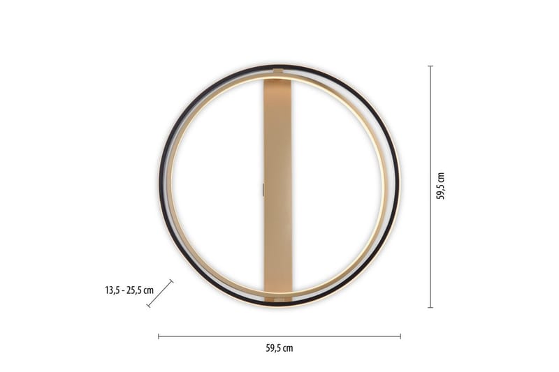 Q-Beluga Paul Neuhaus Taklampa - Brass - Belysning - Inomhusbelysning & lampor - Taklampor & takbelysning - Plafond