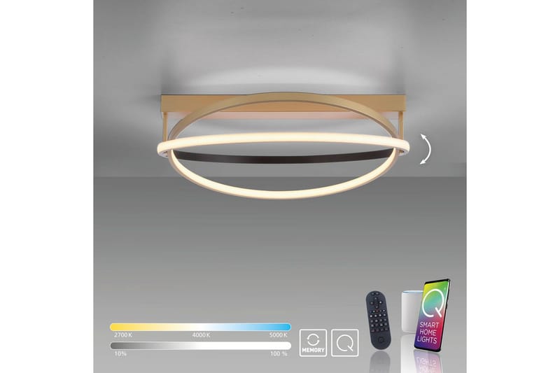 Q-Beluga Paul Neuhaus Taklampa - Brass - Belysning - Inomhusbelysning & lampor - Taklampor & takbelysning - Plafond