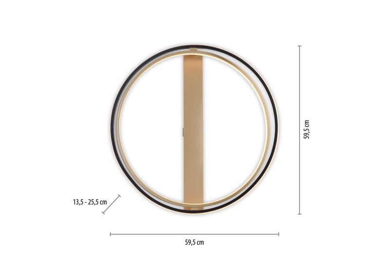 Q-Beluga Paul Neuhaus Taklampa - Brass - Belysning - Inomhusbelysning & lampor - Taklampor & takbelysning - Plafond