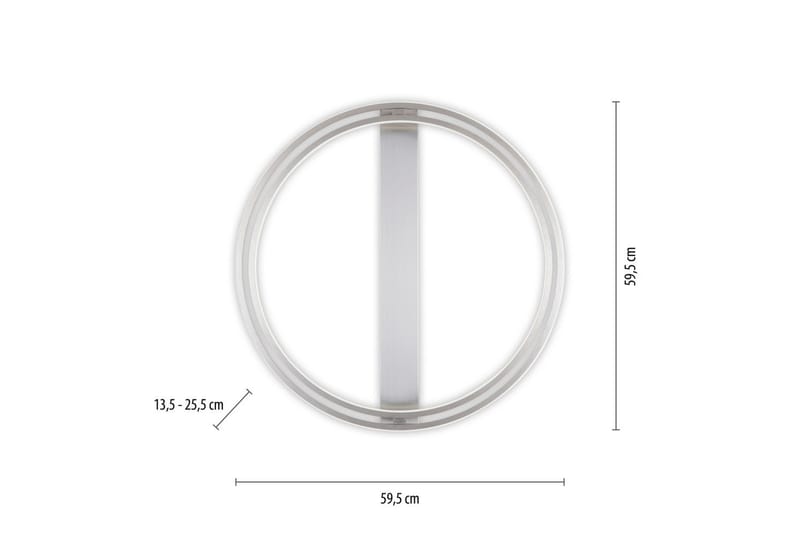 Q-Beluga Paul Neuhaus Taklampa - Grey - Belysning - Inomhusbelysning & lampor - Taklampor & takbelysning - Plafond
