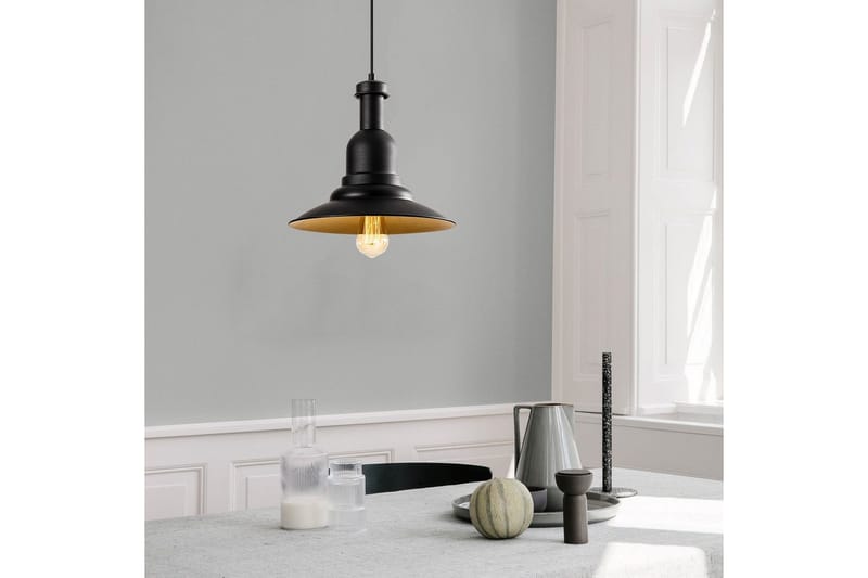 Taklampa Rathour Metrix Svart / Rany - Guld/Svart - Belysning - Inomhusbelysning & lampor - Golvlampor & golvbelysning
