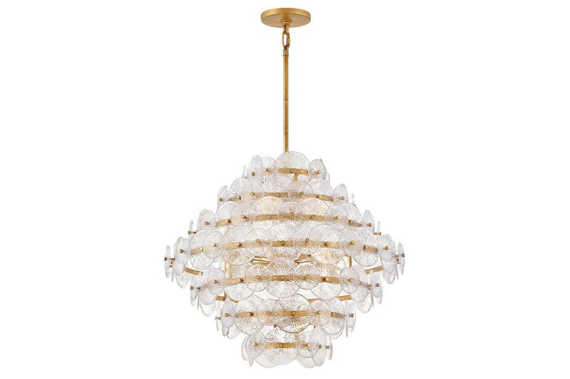 Rene Hinkley Krona - Brass - Belysning - Inomhusbelysning & lampor - Taklampor & takbelysning - Kristallkrona & takkrona