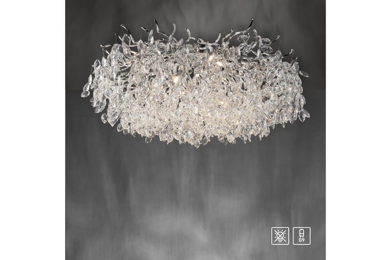 Ricicle Paul Neuhaus Taklampa - Chrome - Belysning - Inomhusbelysning & lampor - Taklampor & takbelysning - Kristallkrona & takkrona