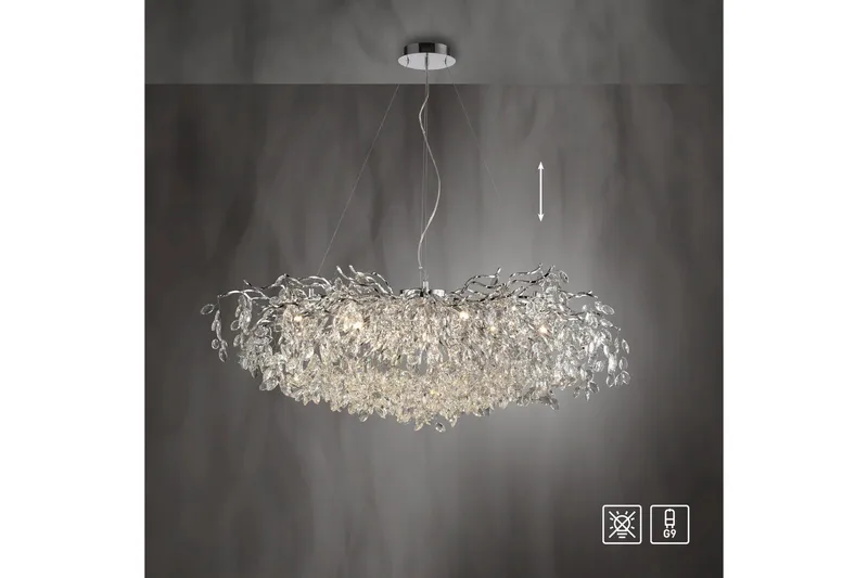Ricicle Paul Neuhaus Krona - Chrome - Belysning - Inomhusbelysning & lampor - Taklampor & takbelysning - Kristallkrona & takkrona