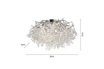 Ricicle Paul Neuhaus Taklampa - Chrome - Belysning - Inomhusbelysning & lampor - Taklampor & takbelysning - Kristallkrona & takkrona