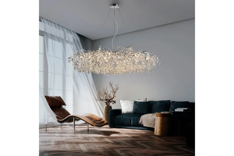 Ricicle Paul Neuhaus Krona - Chrome - Belysning - Inomhusbelysning & lampor - Taklampor & takbelysning - Kristallkrona & takkrona