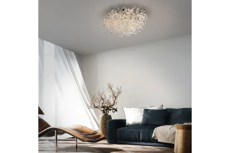 Ricicle Paul Neuhaus Taklampa - Chrome - Belysning - Inomhusbelysning & lampor - Taklampor & takbelysning - Kristallkrona & takkrona