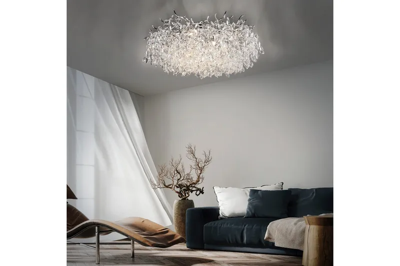 Ricicle Paul Neuhaus Taklampa - Chrome - Belysning - Inomhusbelysning & lampor - Taklampor & takbelysning - Kristallkrona & takkrona