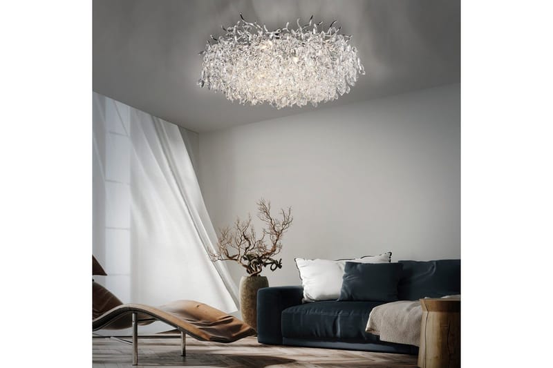 Ricicle Paul Neuhaus Taklampa - Chrome - Belysning - Inomhusbelysning & lampor - Taklampor & takbelysning - Kristallkrona & takkrona