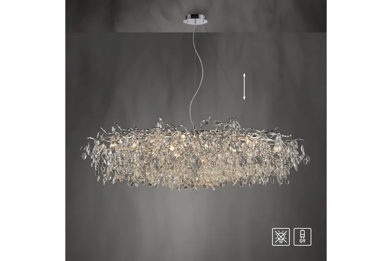 Ricicle Paul Neuhaus Krona - Chrome - Belysning - Inomhusbelysning & lampor - Taklampor & takbelysning - Kristallkrona & takkrona