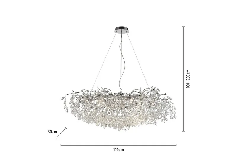 Ricicle Paul Neuhaus Krona - Chrome - Belysning - Inomhusbelysning & lampor - Taklampor & takbelysning - Kristallkrona & takkrona