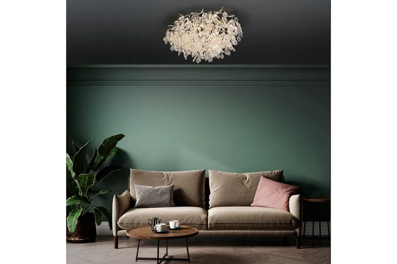 Ricicle Paul Neuhaus Taklampa - Chrome - Belysning - Inomhusbelysning & lampor - Taklampor & takbelysning - Kristallkrona & takkrona