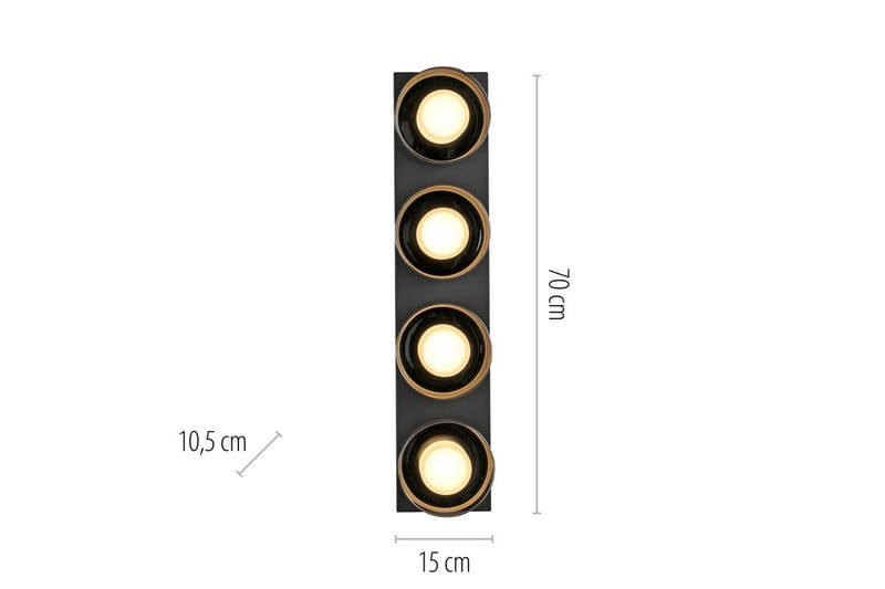 Rika Paul Neuhaus Taklampa - Black - Belysning - Inomhusbelysning & lampor - Taklampor & takbelysning - Plafond