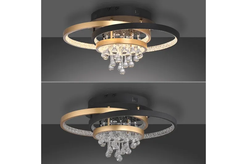 Rotazo Paul Neuhaus Taklampa - Black||Brass - Belysning - Inomhusbelysning & lampor - Taklampor & takbelysning - Plafond