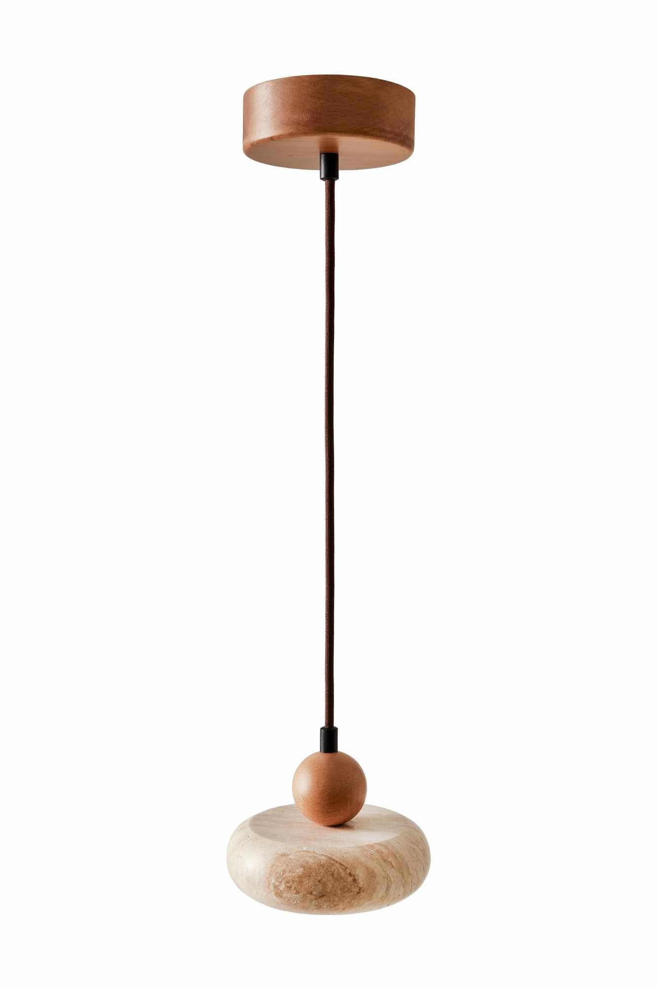 Serros Pendellampa - Beige Och Ek