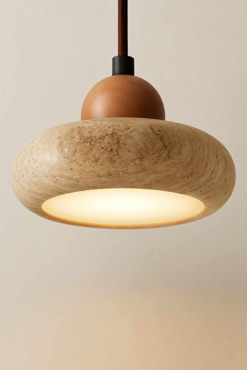 Serros Pendellampa - Beige Och Ek - Belysning - Inomhusbelysning & lampor - Taklampor & takbelysning - Kristallkrona & takkrona