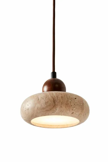 Serros Pendellampa - Beige Och Valnöt - Belysning - Inomhusbelysning & lampor - Taklampor & takbelysning - Kristallkrona & takkrona