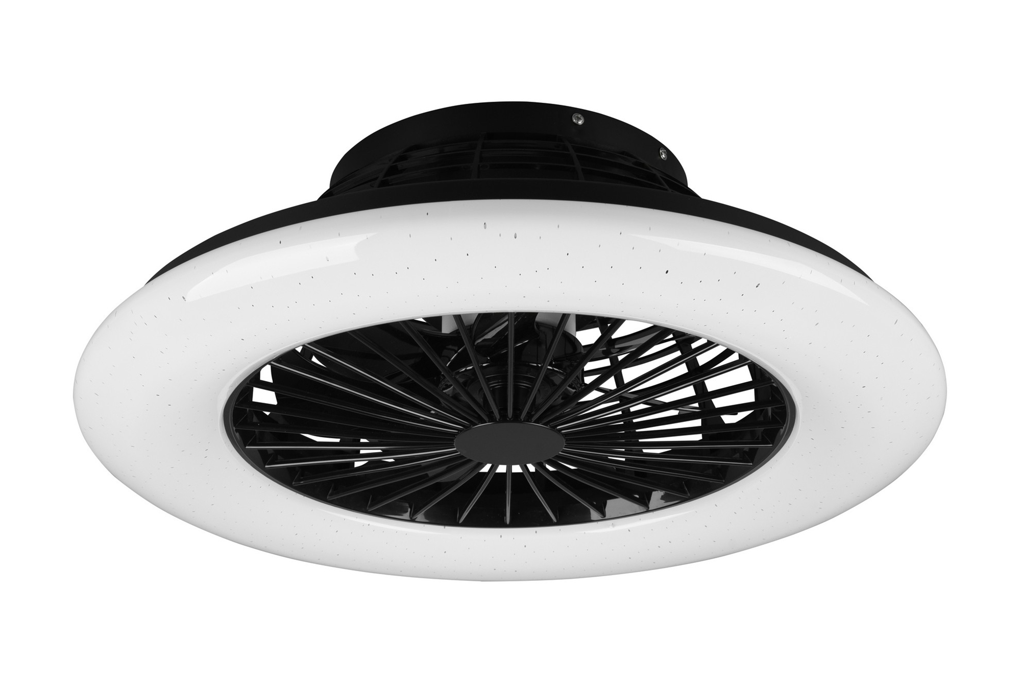 STRALSUND LED tak/ vägg fläkt mattsvart starlight - Matt svart