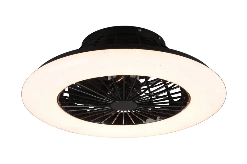 Stralsund LED tak/ vägg fläkt mattsvart starlight - Matt svart - Belysning - Inomhusbelysning & lampor - Taklampor & takbelysning - Plafond