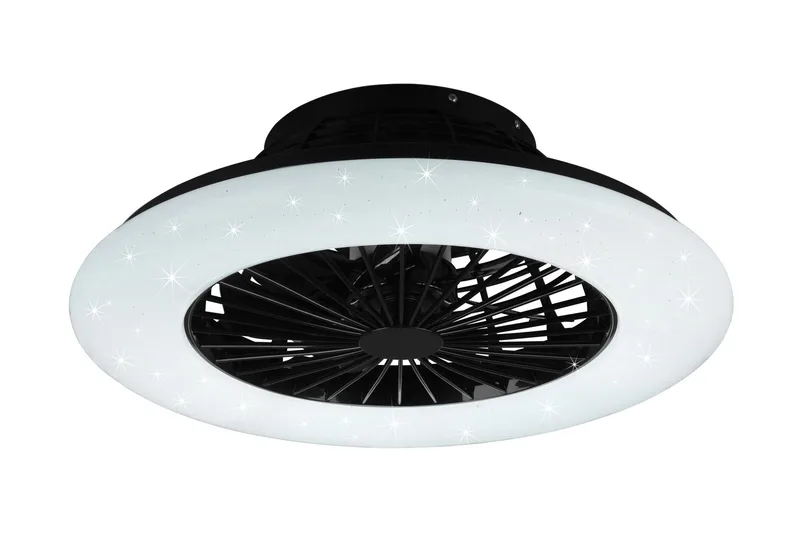 Stralsund LED tak/ vägg fläkt mattsvart starlight - Matt svart - Belysning - Inomhusbelysning & lampor - Taklampor & takbelysning - Plafond